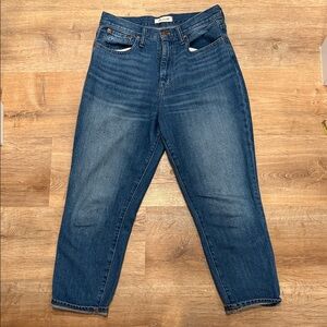 Madewell Women’s Jeans, The Mom Jean, size 29